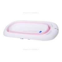 وان حمام آکاردئونی یا تاشو رنگ صورتی رووکو Rovco