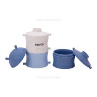 انباری غذا و شیرخشک سه طبقه رنگ آبی رووکو Rovco