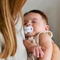 پستانک تکی بادامی 6 - 18 ماه طرح روباه طوسی تیره سواوینکس Suavinex (بدون جعبه)