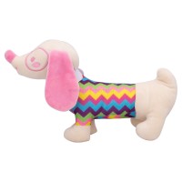 جغجغه طرح سگ عینکی رنگ آبرنگی شیما Shima