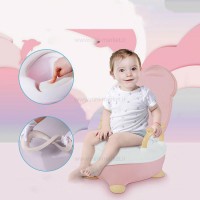 توالت آموزشی طرح گاو شاخدار رنگ صورتی برند خارجی