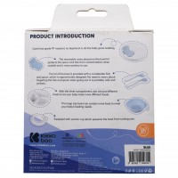 ظرف غذا چسبان و قاشق کیکابو Kikkaboo رنگ آبی