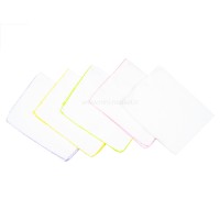 دستمال نخی 10 عددی رنگ سفید صورتی mini damla