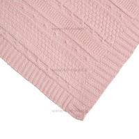 پتو بافت نوزاد رنگ صورتی بی بی فورلایف Baby4life