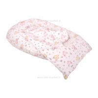 تشک آنتی رفلاکس 5 کاره ایسیز isiz طرح فیل رنگ سفید صورتی