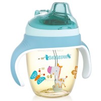 لیوان سوپاپ دار طرح اسب رنگ آبی بیبی سیل Babisil