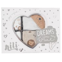 13 تیکه طرح آمازون رنگ سفید کرم نیلی