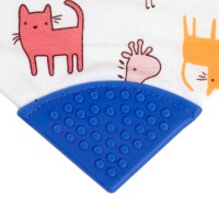 پیشبند دندانگیر دار طرح حیوانات رنگی بی بی فور لایف Baby4life