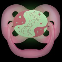 پستانک تکی درب دار طرح اسب رنگ صورتی سایز 6 تا 0 ماه دکتربراون Dr.brown