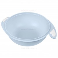 ظرف غذا چسبان و قاشق کیکابو Kikkaboo رنگ آبی