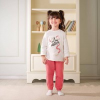 سه تیکه دخترانه طرح ببر رنگ صورتی ایندیگو Indigo