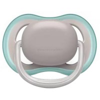 پستانک تکی الترا ایر 18+ ماه مات رنگ طوسی اونت Avent (فاقد جعبه)