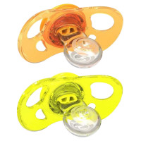 پستانک 6+ ماه زرد و نارنجی تویست شیک Twistshake