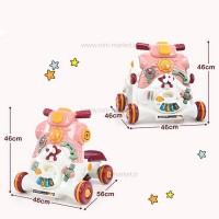 واکر موتور سه کاره رنگ صورتی برند JIN SHANG IU