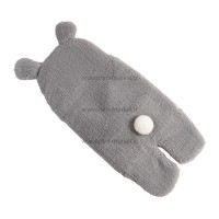 قنداق فرنگی کلاه دار تدی رنگ طوسی برند کارترز Carters