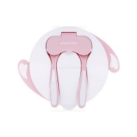 ظرف غذا با قاشق چسبان رنگ صورتی کیکابو Kikkaboo