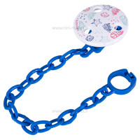 بند پستانک طرح دریایی سفید- آبی سواوینکس Suavinex