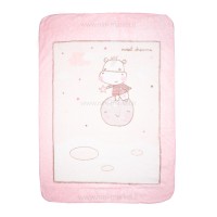 پتو 80*110 طرح اسب رنگ صورتی کیکابو Kikkaboo