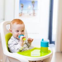 توری میوه خوری سیلیکونی رنگ سبز فسفری بون boon