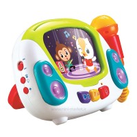 اسباب بازی هولا تویز Huile Toys مدل میکروفن موزیکال ضبط صدا کد 3138
