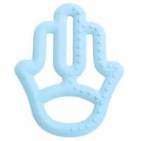 دندان گیر طرح دست رنگ آبی minik oioi
