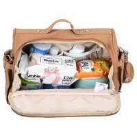 ساک لوازم کوله ای مدل اسپیشال خاویاری رنگ نسکافه ای QZ