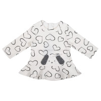 بلوز شلوار مدل قلب رنگ طوسی سفید ایندیگو Indigo