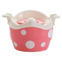 توالت آموزشی طرح خالدار رنگ صورتی