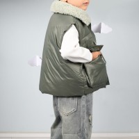 پافر اسپرت طرح ساده رنگ سبز