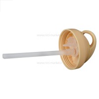 لیوان نی دار 360 میل 6+ ماه کرم پاستل تویست شیک Twistshake