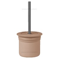 لیوان دو کاره سلیکونی رنگ نسکافه ای مینیک اوی اوی Minik Oioi