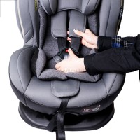 صندلی ماشین تاج دار بی بی فورلایف baby4life رنگ طوسی روشن