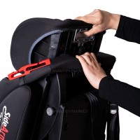 صندلی ماشین لورلی LORELLI مدل ایزوفیکس دار رنگ مشکی، نوک مدادی