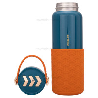 فلاسک آب استيل بنددار رنگ سرمه ای هلو دریم Hello dream