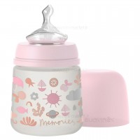 شیشه شیر 150 میل 0 - 6 ماه طرح memory سواوینکس Suavinex