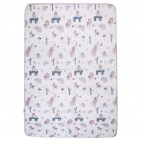 زیرانداز تعویض طرح حیوانات رنگ طوسی سایز بزرگ ایسیز