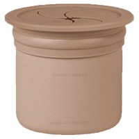 لیوان دو کاره سلیکونی رنگ نسکافه ای مینیک اوی اوی Minik Oioi