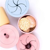 لیوان دو کاره سیلیکونی رنگ زرد مینیک اوی اوی Minik Oioi