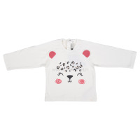 سه تیکه دخترانه طرح پلنگ رنگ کرم سفید ایندیگو Indigo