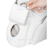 ساک لوازم کوله ای طرح گربه رنگ سفید فندی fendi