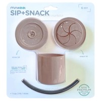 لیوان دو کاره سلیکونی رنگ نسکافه ای مینیک اوی اوی Minik Oioi