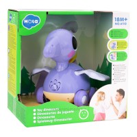 دایناسور موزیکال رنگ بنفش کد 6110 هولی تویز Huile Toys