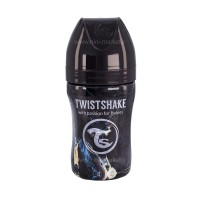 شیشه شیر استیل 260 میل ماربل مشکی تویست شیک Twistshake