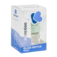 شیشه شیر پیرکس 100 میل رنگ سبز کیکابو Kikkaboo