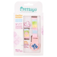 بند پستانک پارچه ای طرح رنگارنگ مایا Maya