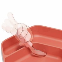 ست قاشق و چنگال رنگ آبي هی اور شی Heorshe