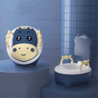 توالت آموزشی طرح گاو شاخدار رنگ آبی برند خارجی