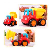 ماشین قدرتی کامیون هولی تویز huile toys رنگ قرمز