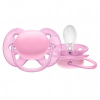 پستانک بادامی تکی الترا سافت 6 - 18 ماه طرح ساده اونت Avent  (بدون جعبه)