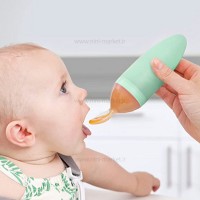 سرلاک خوری سیلیکونی رنگ سبزآبی بون Boon